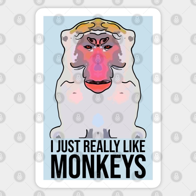 I Just Really Like Monkeys Magnet by ardp13